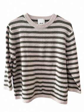 Allude Women's Cashmere Striped Sweater - Medium